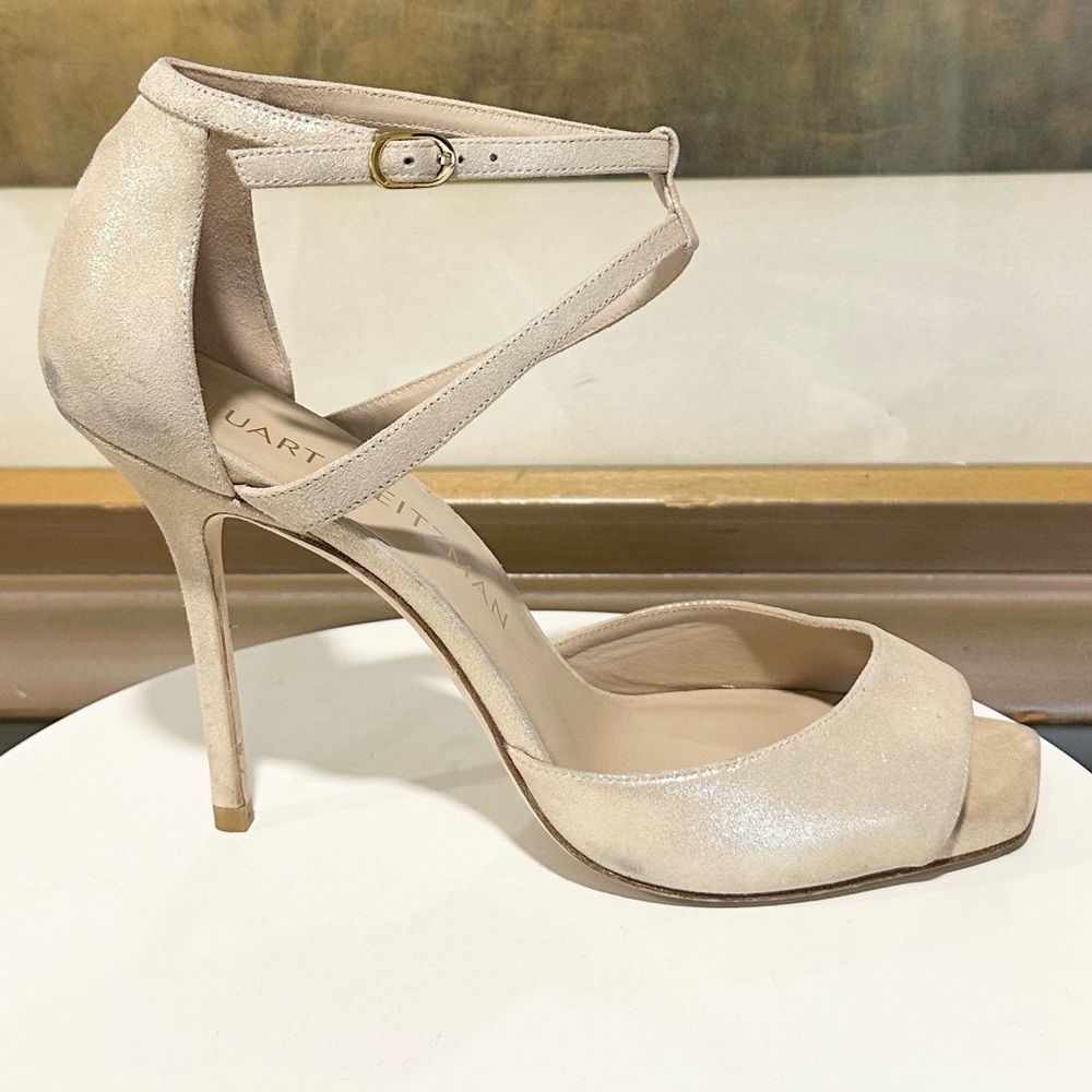 🌹STUART WEITZMAN🌹 Nudistia Suede Sandal Size: 11.5